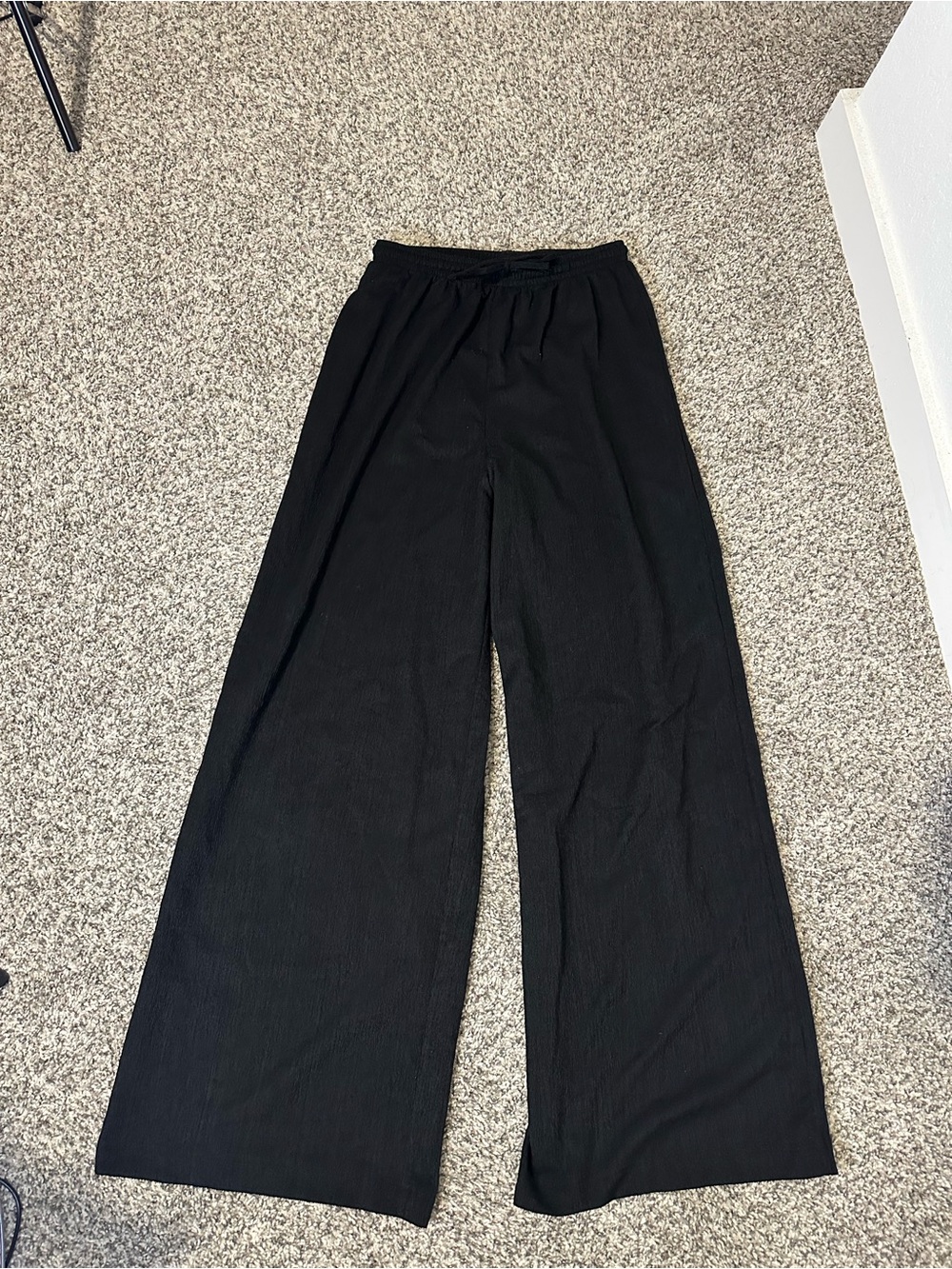 H&M Black Wide-Leg Women's Pants